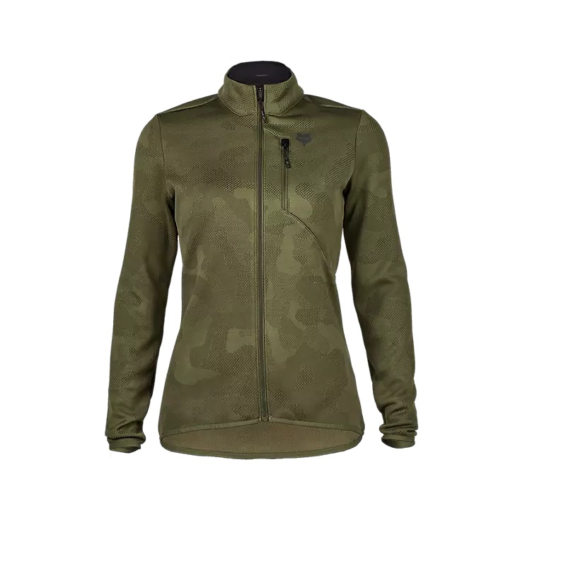 Fox Racing Ranger Midlayer Full-Zip Jacket – Womens – Olive Green Olive Green X-Small