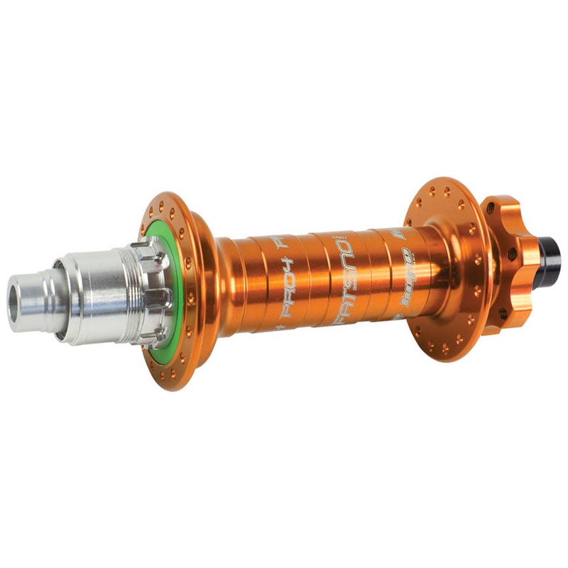 Hope Fatsno Pro 4 Rear Hub – 12 x 197mm 6-Bolt XD Orange 32H