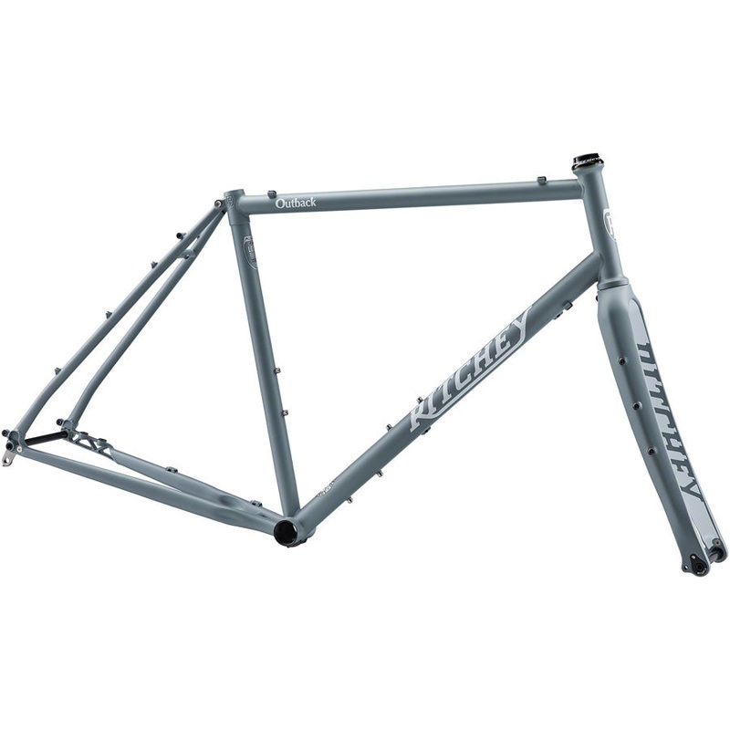 Ritchey Outback Frameset – 700c/650b Steel Granite and Snow Medium