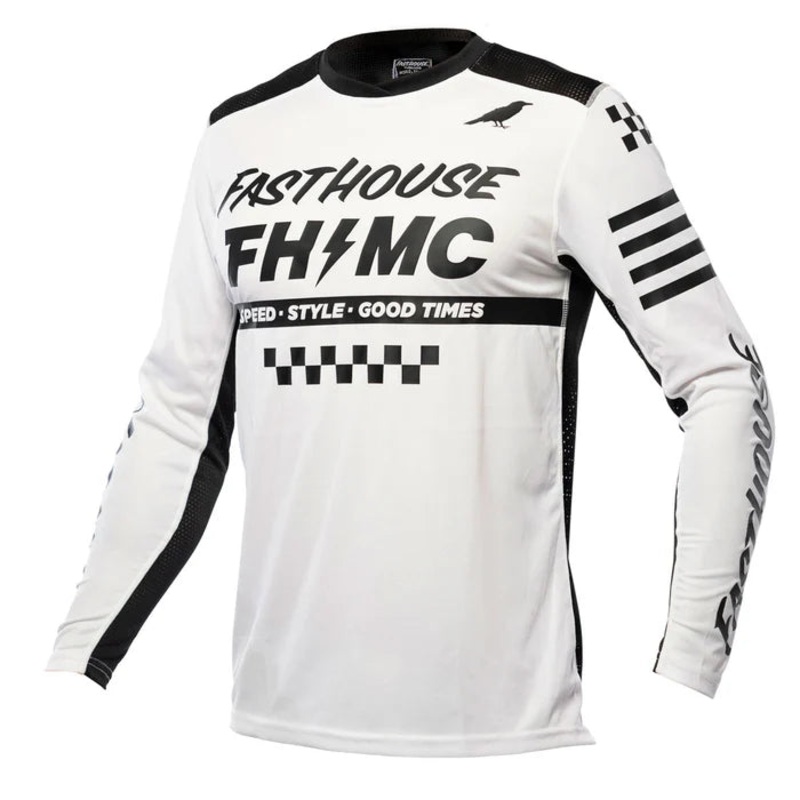 Fasthouse Air Cooled Elrod Jersey – Youth – White White Small