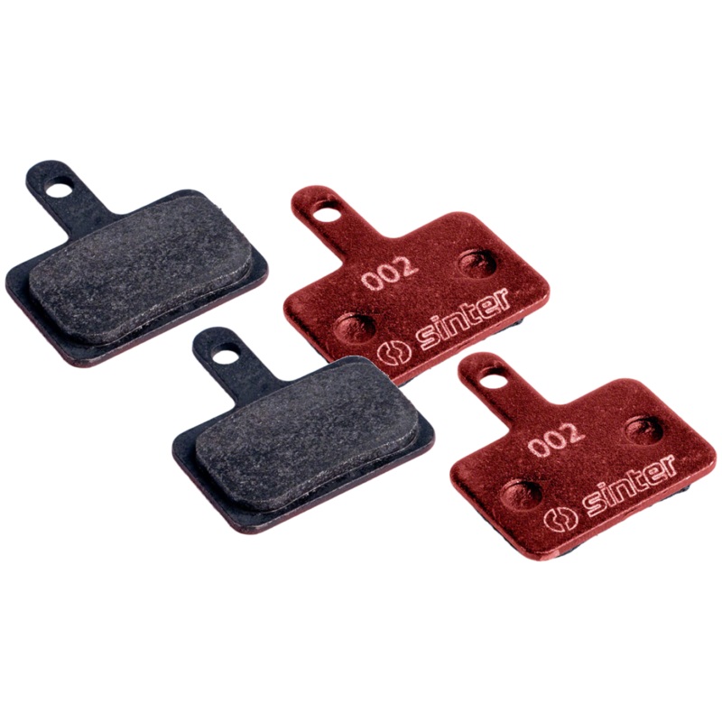 Sinter Red s514 Organic Disc Brake Pads Bundle Shimano B Type, Ceramic Resin, High-Performance Cycling Brake Pads