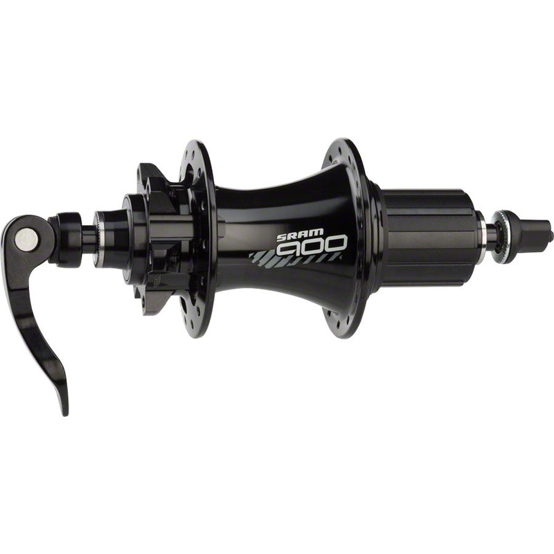 SRAM 900 Rear Hub – QR x 135mm/12 x 142mm, 6-Bolt, HG 11 Road, Black, 24H