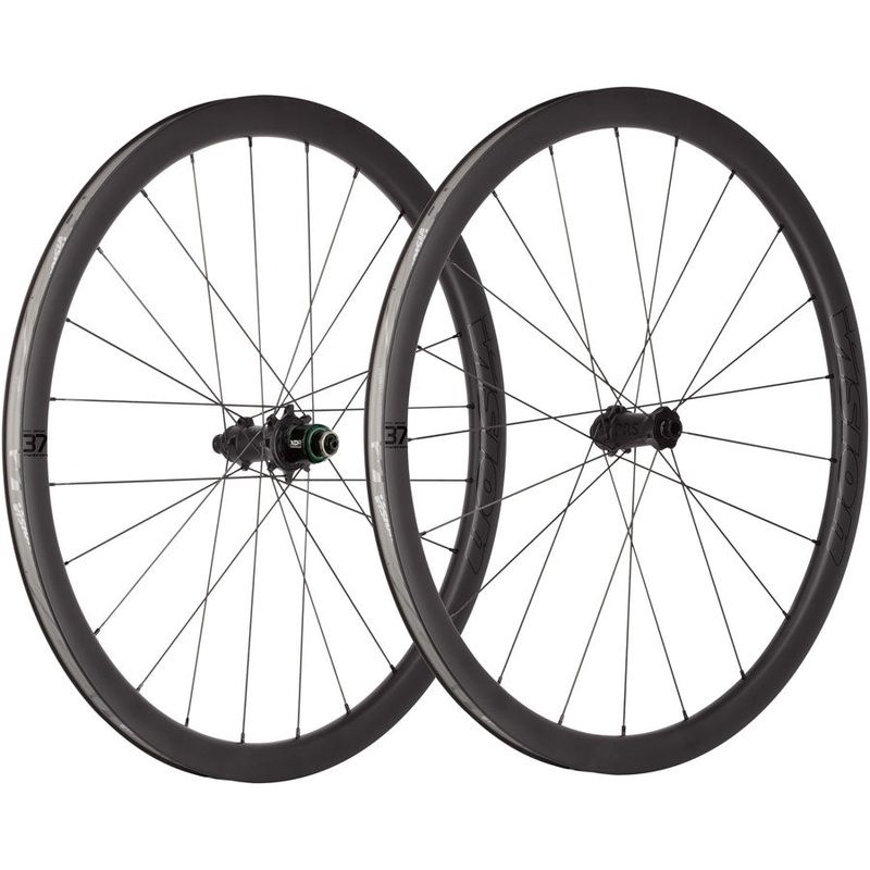 Vision Metron 37 TL Wheelset, Tubeless 700c, 21/24H Spoke Count, Disc Brake, Center Lock Rotor Mount  Black