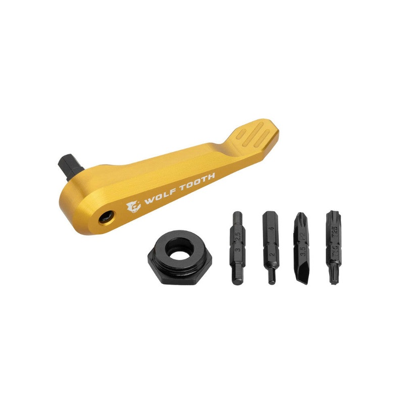 Wolf Tooth Components Axle Handle Multi Tool – Gold Gold