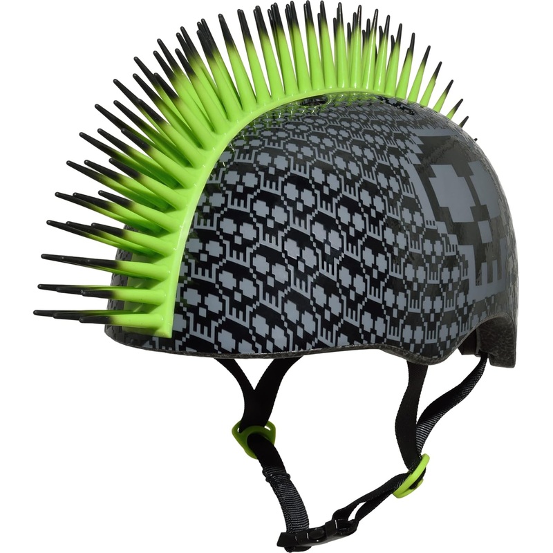 C.Preme Raskullz Bone Block Mohawk Child Helmet – Black-Green Black – Green One Size