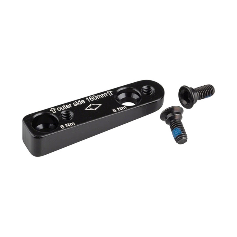 Campagnolo EKAR Disc Brake Caliper Adapter Black 160mm Flat Mount – Front