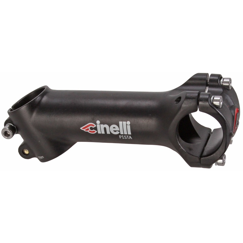 Cinelli Pista 6061-T6 Aluminum Bike Stem  Lightweight, CNC Machined, 4-Bolt Faceplate, Versatile for Track & Road Cycling, 31.8mm Bar Diameter 120mm