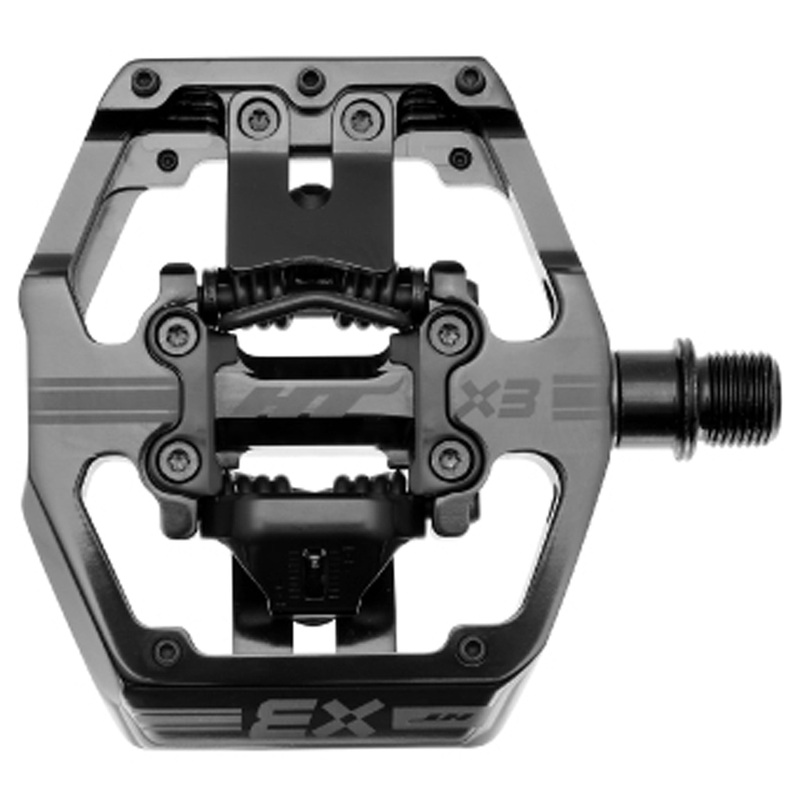 HT Pedals X3 Clipless Platform Pedals CrMo – Stealth Black