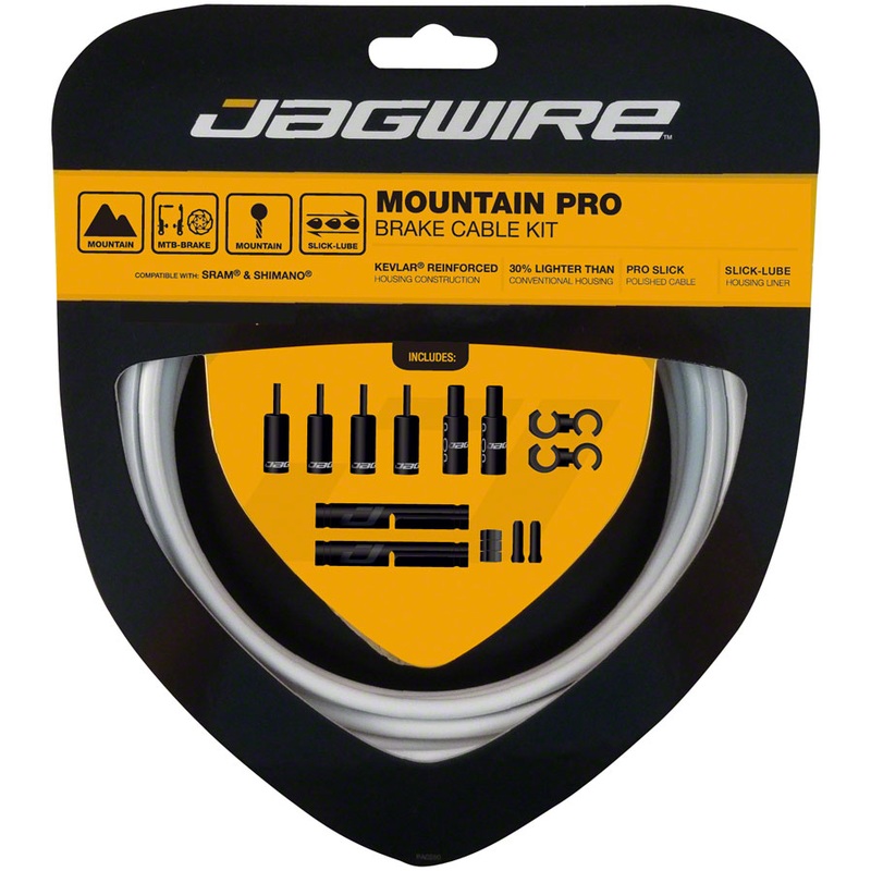 Jagwire Pro Brake Cable Kit Mountain SRAM/Shimano White