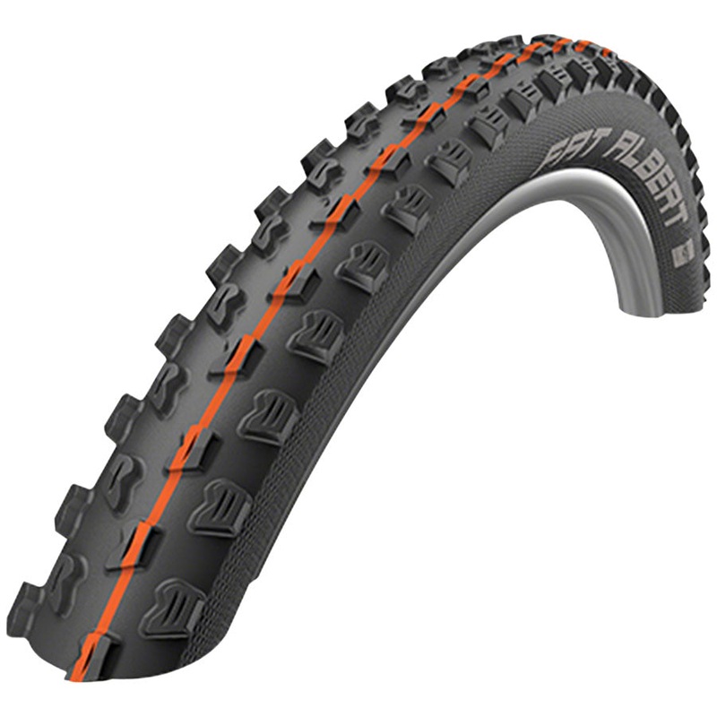 Schwalbe Fat Albert Front Tire – 27.5 x 2.35 Tubeless Folding BLK Evolution Addix Soft Snakeskin