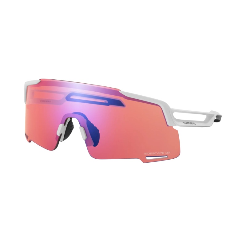 Shimano Equinox RS Sunglasses – Off Road Lens – Matte White Matte White Includes PC Clear Spare Lens