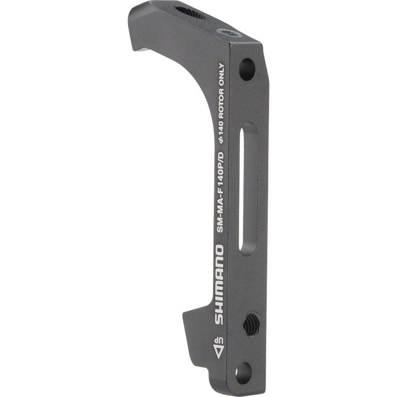 Shimano F140P/D Disc Brake Adaptor for 140mm Rotor, 74mm Caliper, Flat- Mount Fork