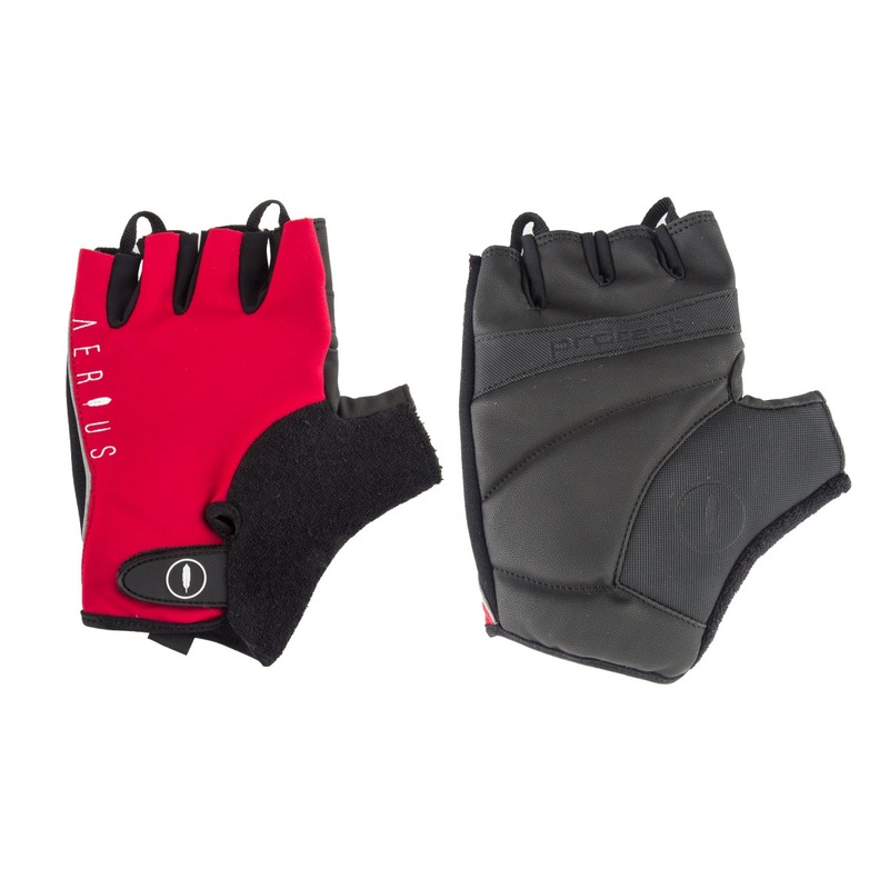 Aerius Classic Glove Red LG Unisex Fingerless