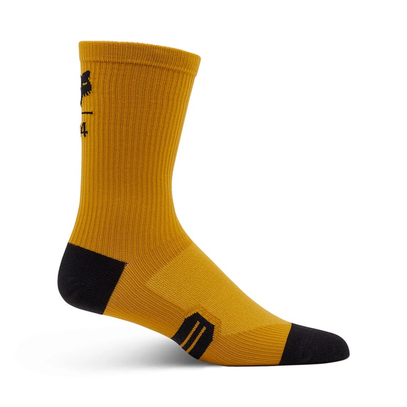 Fox Racing 8″ Ranger Sock – Fox 74 – Mustard Mustard X-Small/Small