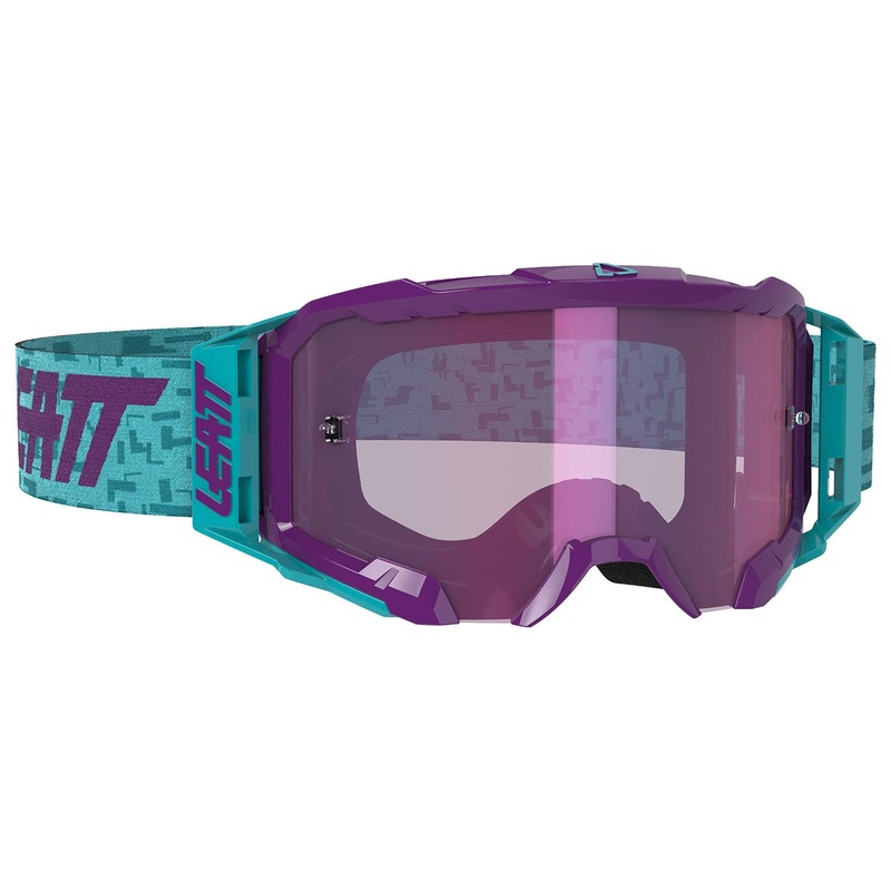 Leatt Velocity 5.5 Iriz MTB Goggle – Aqua – 2020 Aqua Purple – 78% Lens