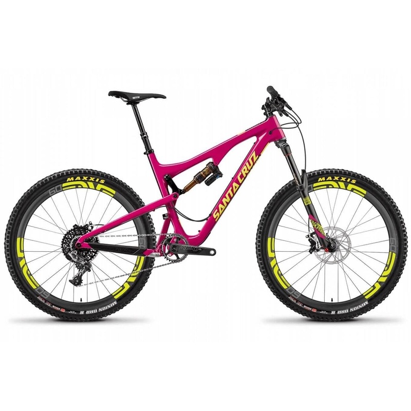 Santa Cruz Bronson 2 CC XX1/ENVE Kit – Pink – Large – Demo 1 Gloss Magenta – Yellow 46cm (18″) – Large Carbon