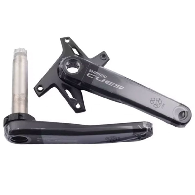 Shimano CUES U6040-2 9/10 Spd Crankset – Black Black 170mm – 46-32t No BB – No Chainring