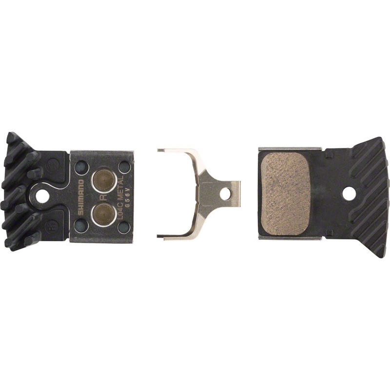 Shimano L04C-MF Disc Brake Pads Springs – Metal Compound Finned Alloy Stainless Steel Back Plate One Pair