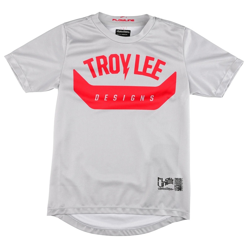 Troy Lee Designs Flowline Short Sleeve MTB Jersey – Youth – Aircore – Cement Cement X-Small