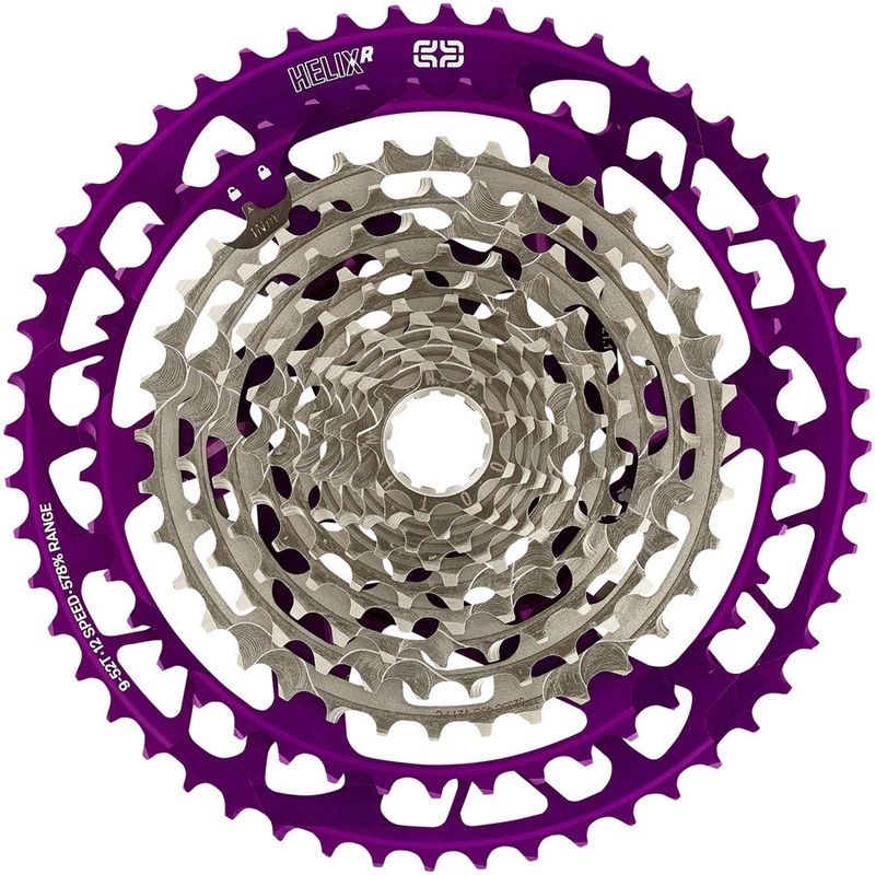 e*thirteen Helix Race Cassette – 12-Speed, 9-52t, Eggplant