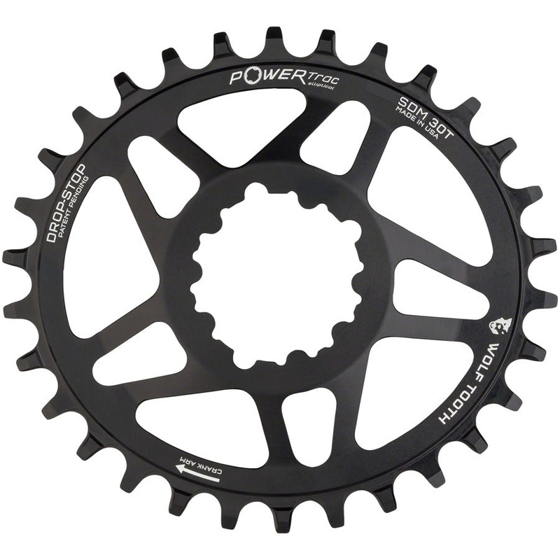 Wolf Tooth Components Drop-Stop Elliptical Chainring 30T for SRAM GXP Direct Mnt
