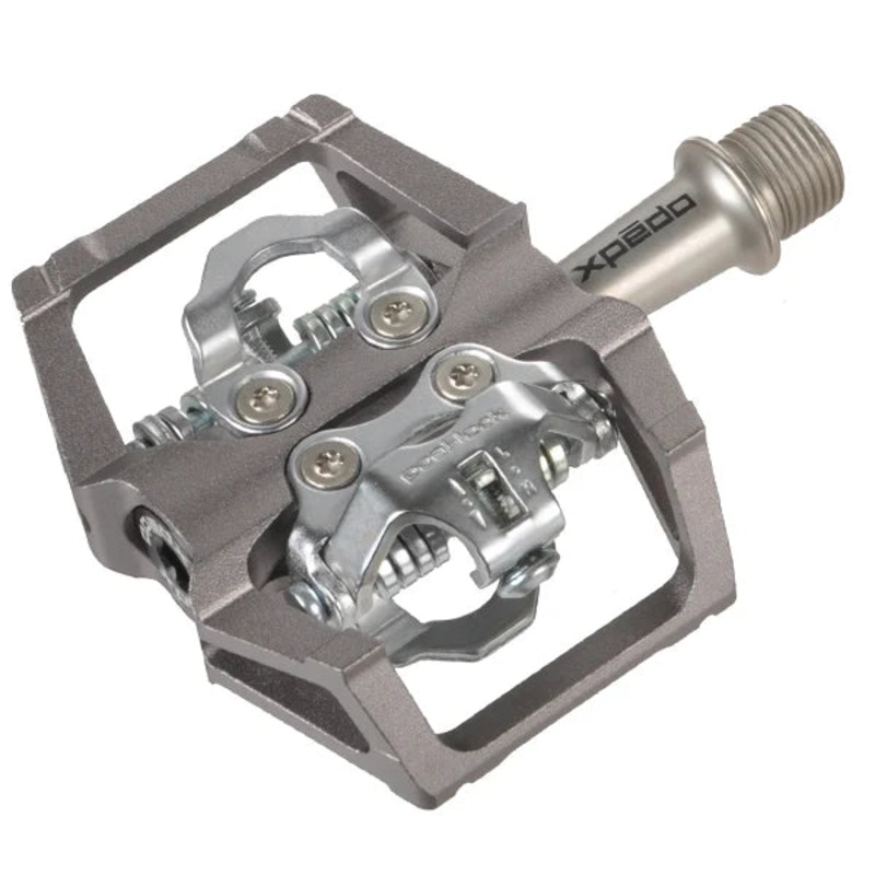 Xpedo Baldwin Trail Pedals -Ti Spindle – Gray Gray