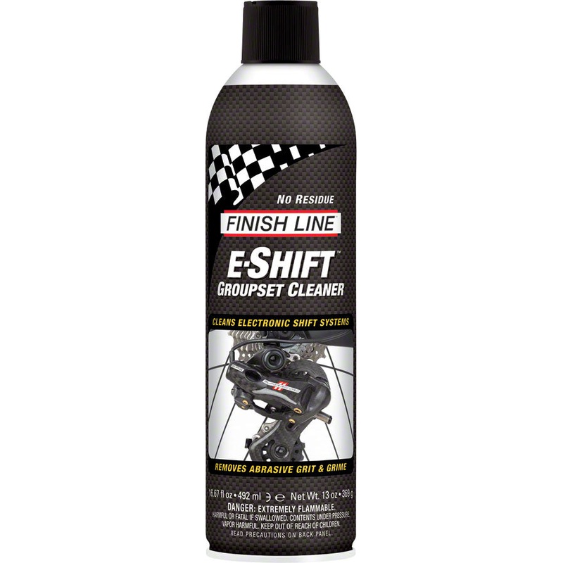 Finish Line E-Shift Cleaner Electronic Groupset Cleaner, 16oz Aerosol