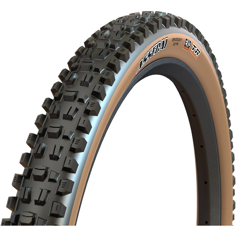Maxxis Assegai Tire – 29 x 2.5, Tubeless, Folding, Tan, EXO, Wide Trail TB00502900