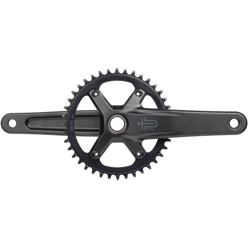 microSHIFT Sword 1x Crankset – 165mm 10-Speed 40t 110 Asym BCD  24mm Spindle BLK