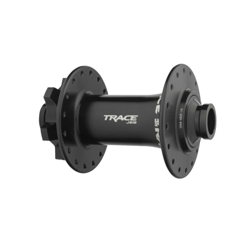 Race Face Trace J-Bend MTB Disc Hub – Front – Black Black 15x110mm 32h