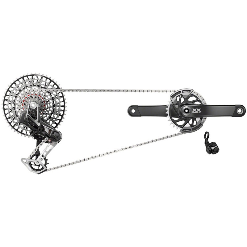 SRAM XX T-Type Eagle Transmission Groupset  Durable Carbon Cranks, Advanced AXS Technology, 10-52t Cassette, Enduro & Trail Performance 175×32 DUB