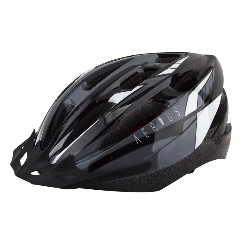 Bike Helmet Aerius V19-Sport All-Purpose In-Mold Head Lock System Black/Grey X-Large