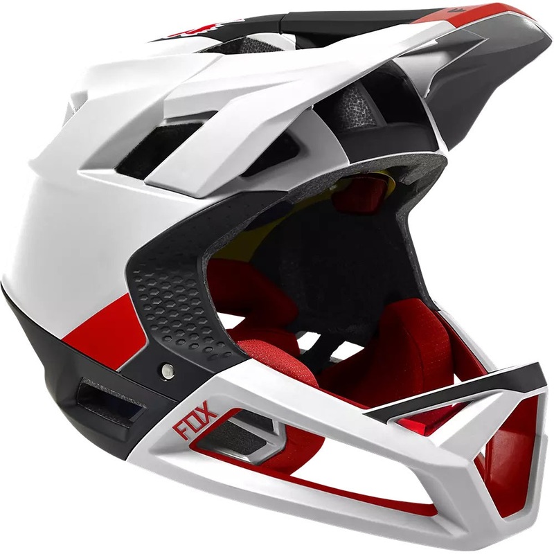 Fox Racing ProFrame Full Face Helmet – Blocked – Black-White Black – White Small