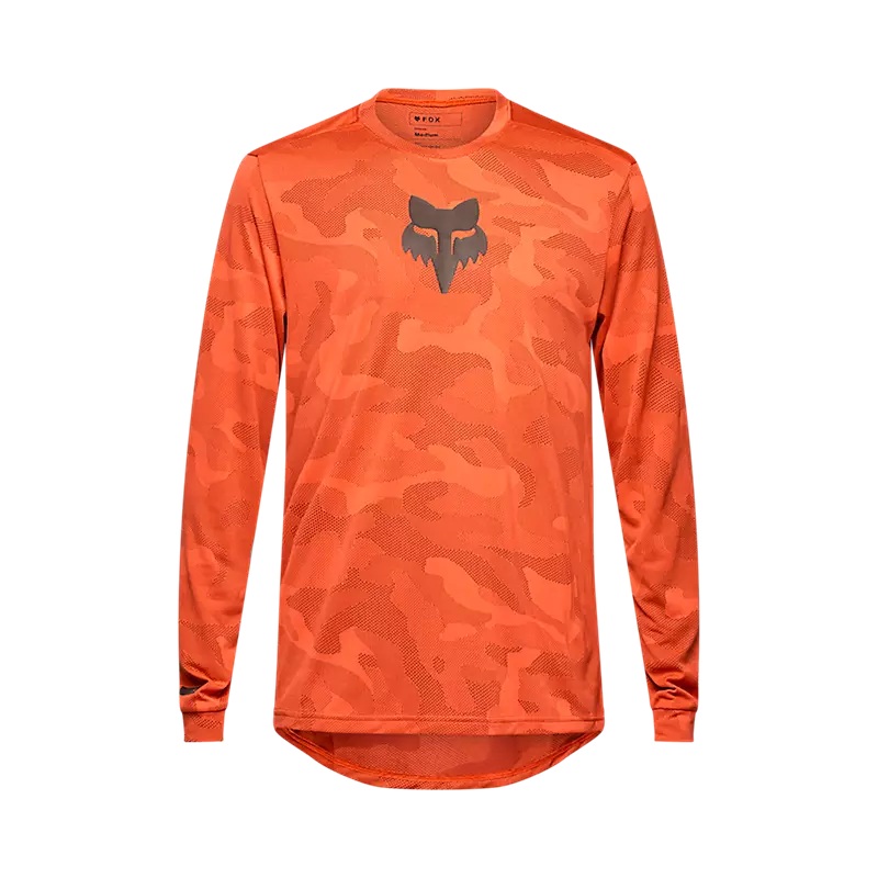 Fox Racing Ranger Tru Dri Long Sleeve MTB Jersey – Blood Orange Blood Orange Small