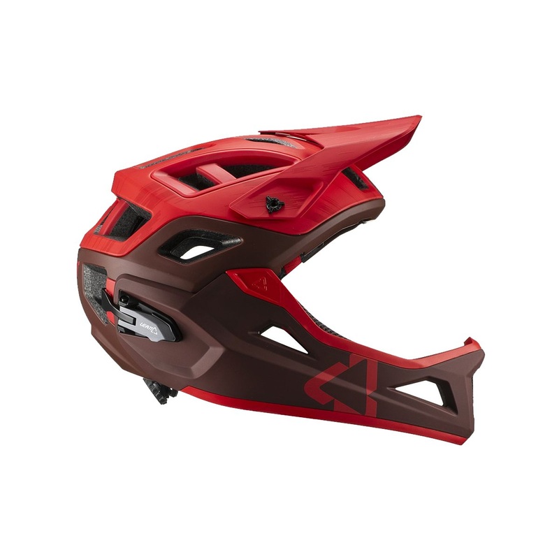 Leatt DBX 3.0 Enduro V19.1 Full Face Helmet – Ruby Red Ruby Red Small
