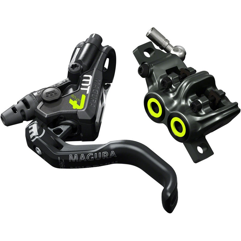 Magura MT7 Pro Disc Brake and Lever – Front or Rear, Hydraulic, Post Mount, Tooled Reach Adjust, Black/Gray