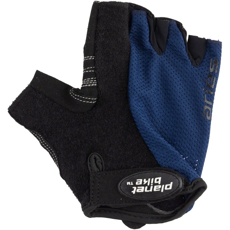 Planet Bike Aries Gloves – Black/Blue, Short Finger, Medium