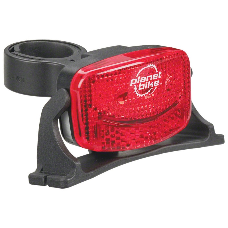 Planet Bike Blinky 3H, 3 LED Helmet Taillight: Red/Black