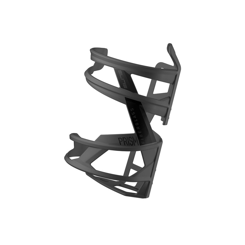 Elite Prism Water Bottle Cage – Mat Black Mat Black Left Side