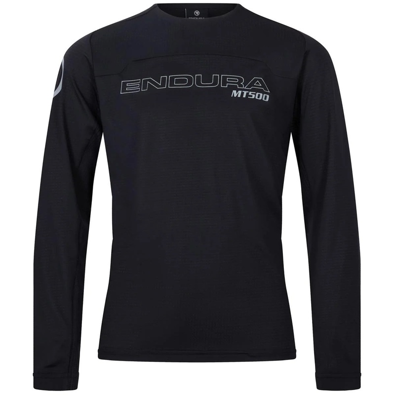 Endura MT500 Burner Long Sleeve MTB Jersey – Kids – Black Black Age 7-8