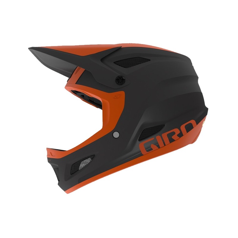 Giro Disciple MIPS Full Face Helmet – Matt Warm Black-Deep Orange – 2019 Matt Warm Black – Deep Orange Medium