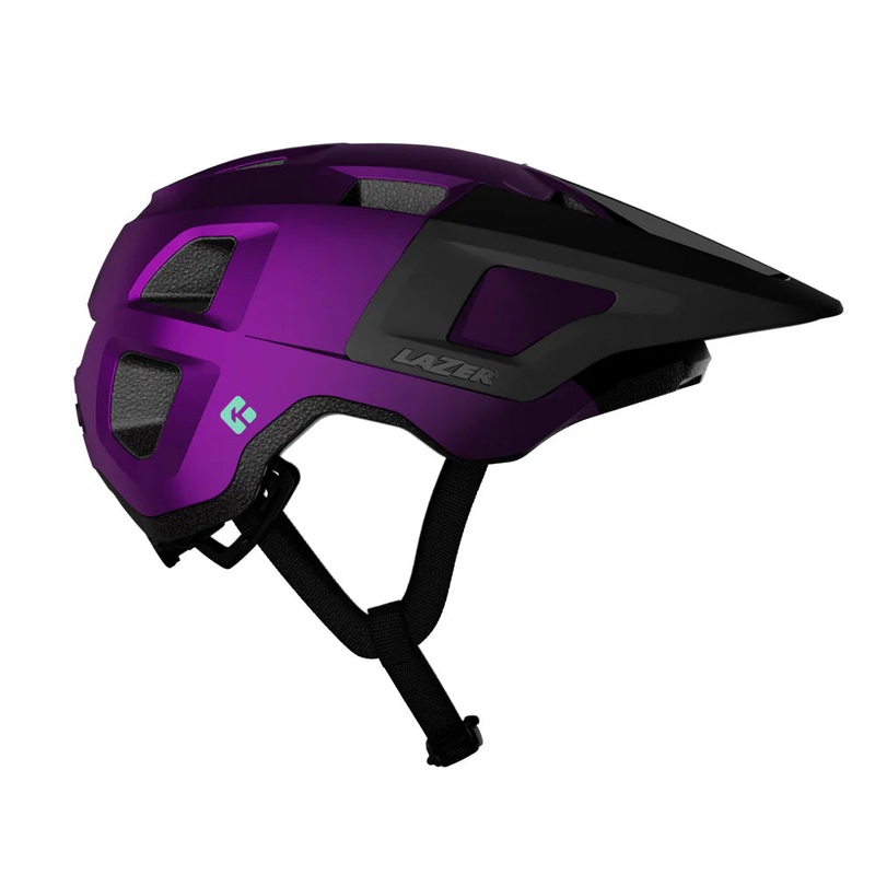 Lazer Finch Kineticore Kids Helmet – Metallic Purple Black Metallic Purple Black One Size