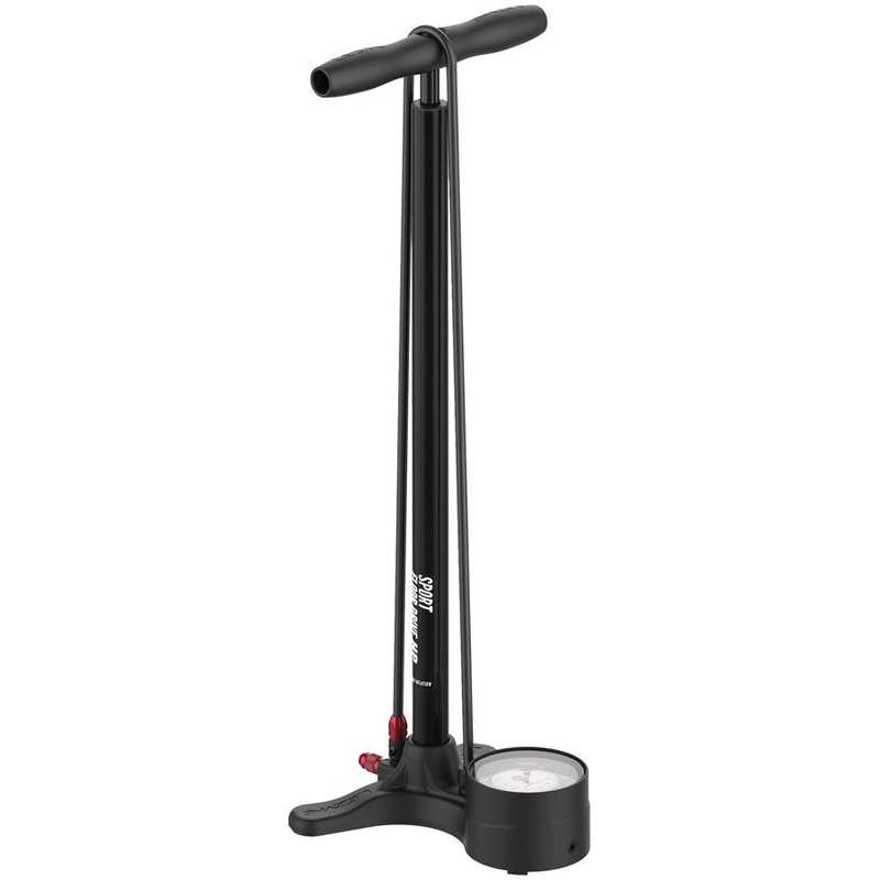 Lezyne Sport Floor Drive Floor Pump – 3.5″ Gauge – ABS Pro Head, 220psi Flat Black