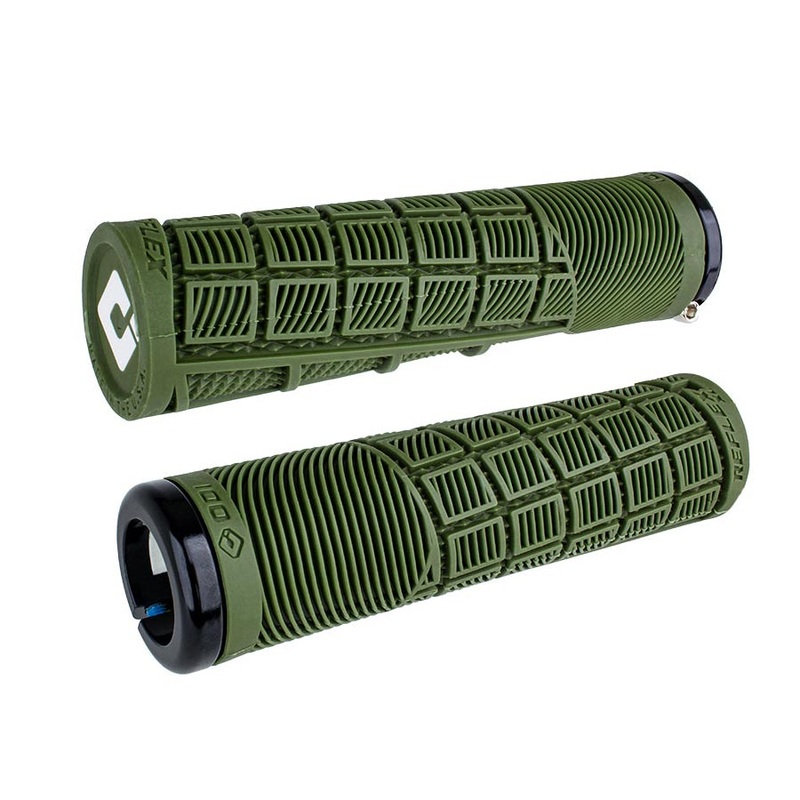 ODI Lock-On MTB Reflex XL Grip – Army Green/Black