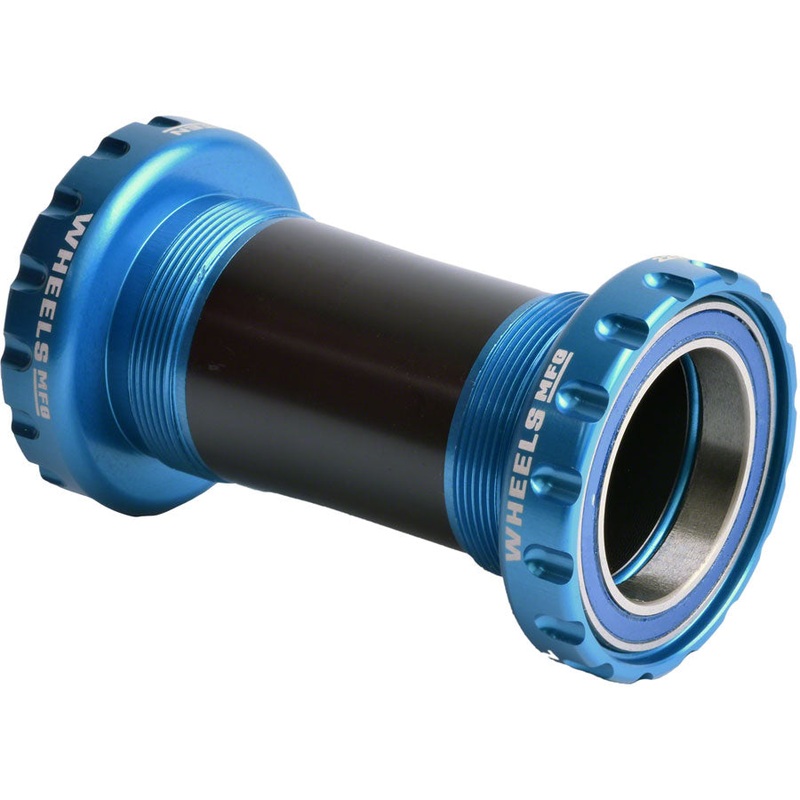 Wheels Manufacturing BSA Bottom Bracket – DUB Spindle, ABEC 3, Teal