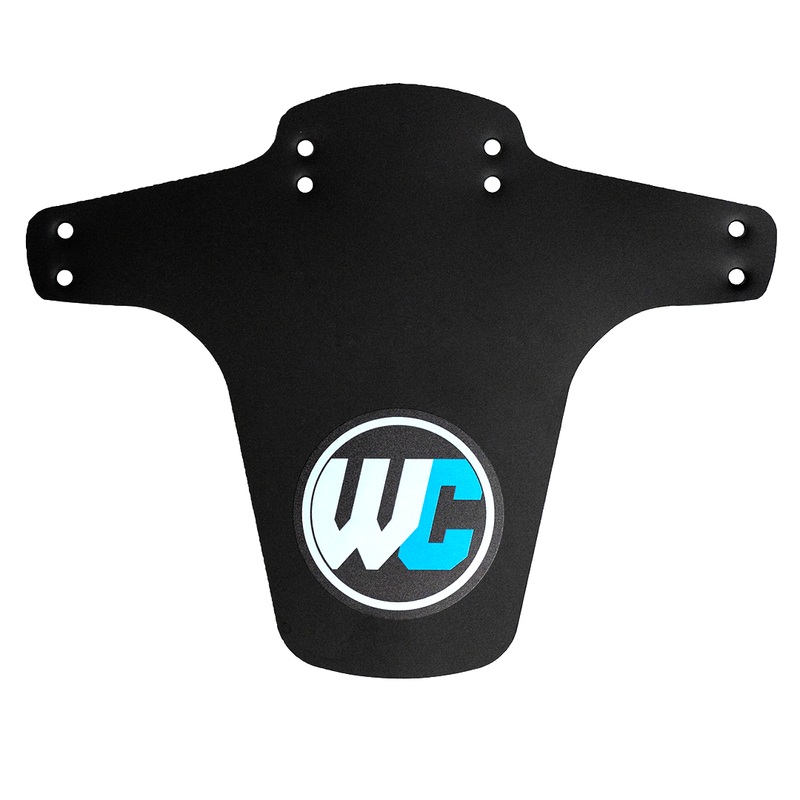 Worldwide Cyclery Custom MTB Fork Fender – Black with Globe