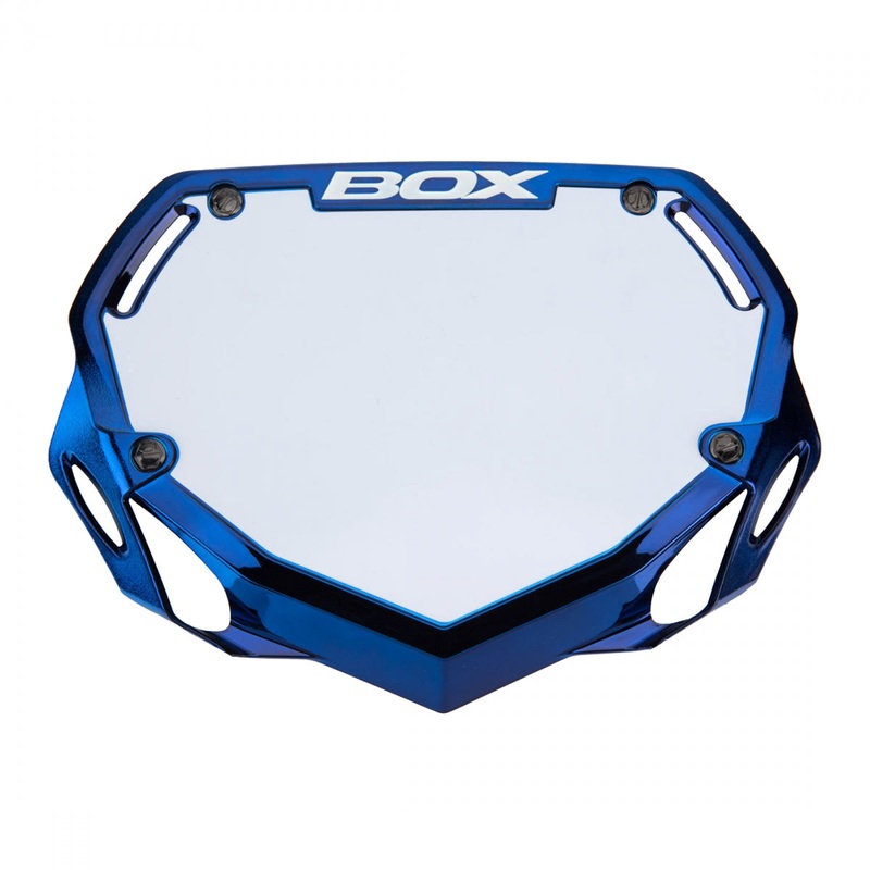 BOX Two Number Plate Small Blue and Chrome Color Fast 3D Injection Molding