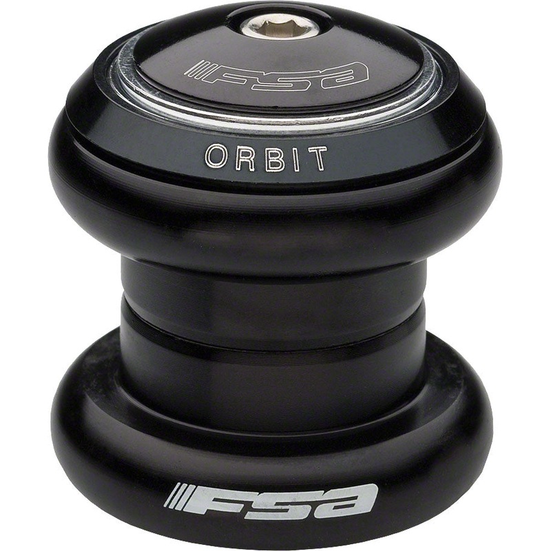 FSA ORBIT DL 1-1/8 Threadless Headset Black 30mm Crown Race 28.6mm Threadless