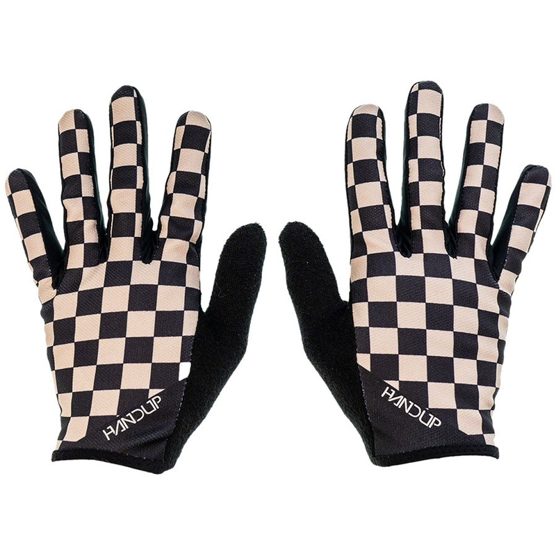 Handup Most Days Gloves – Checkered Black/Tan Xlarge