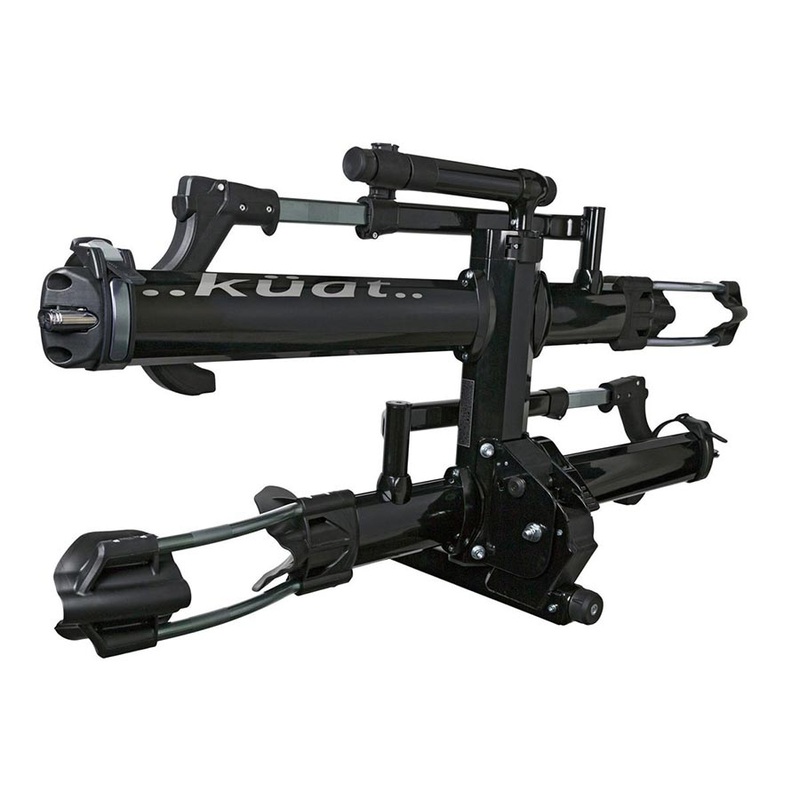 Kuat NV 2.0 Hitch Bike Rack – 2-Bike 1-1/4″ Receiver – BLK Metallic/Gray Anodize